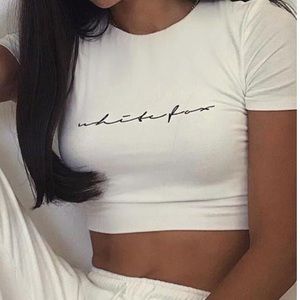 White Fox High Speed Crop in White